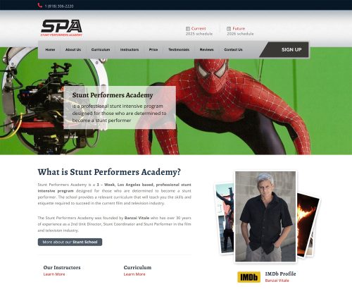 Stunt Performers Academy Small Home
